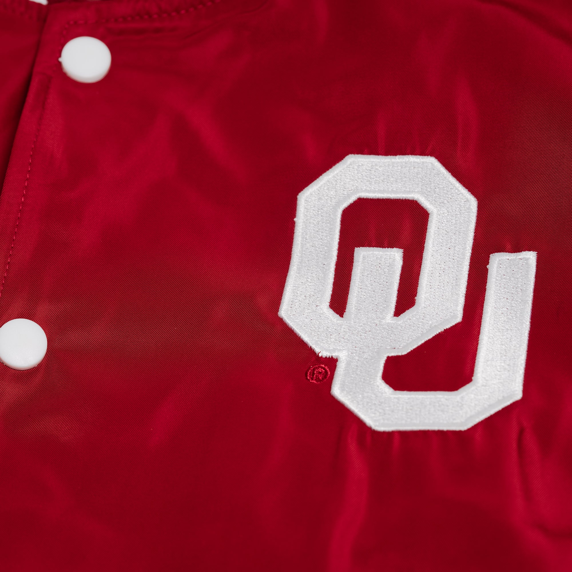 Show Your OU Pride with the Oklahoma Sooners Vintage Script Bomber Jacket