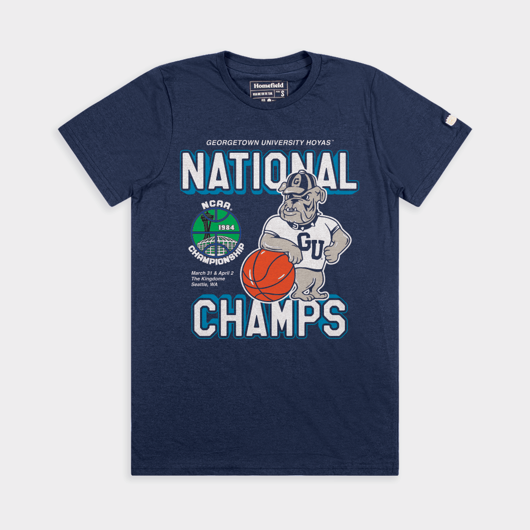 Georgetown 1984 National Championship Basketball Tee - A Tribute to Glory