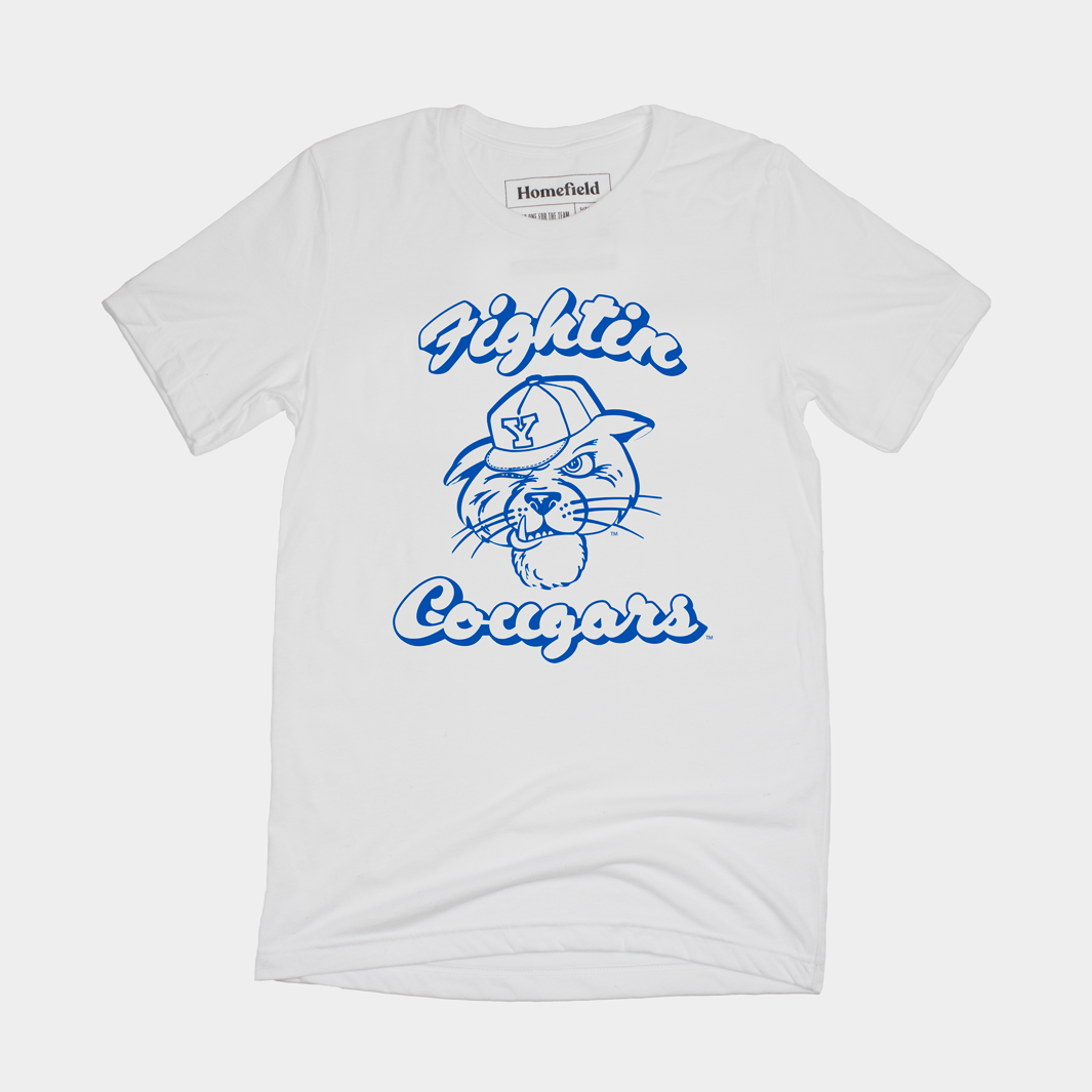 Get Your Hands on the Retro 90s BYU Fightin' Cougars T-Shirt