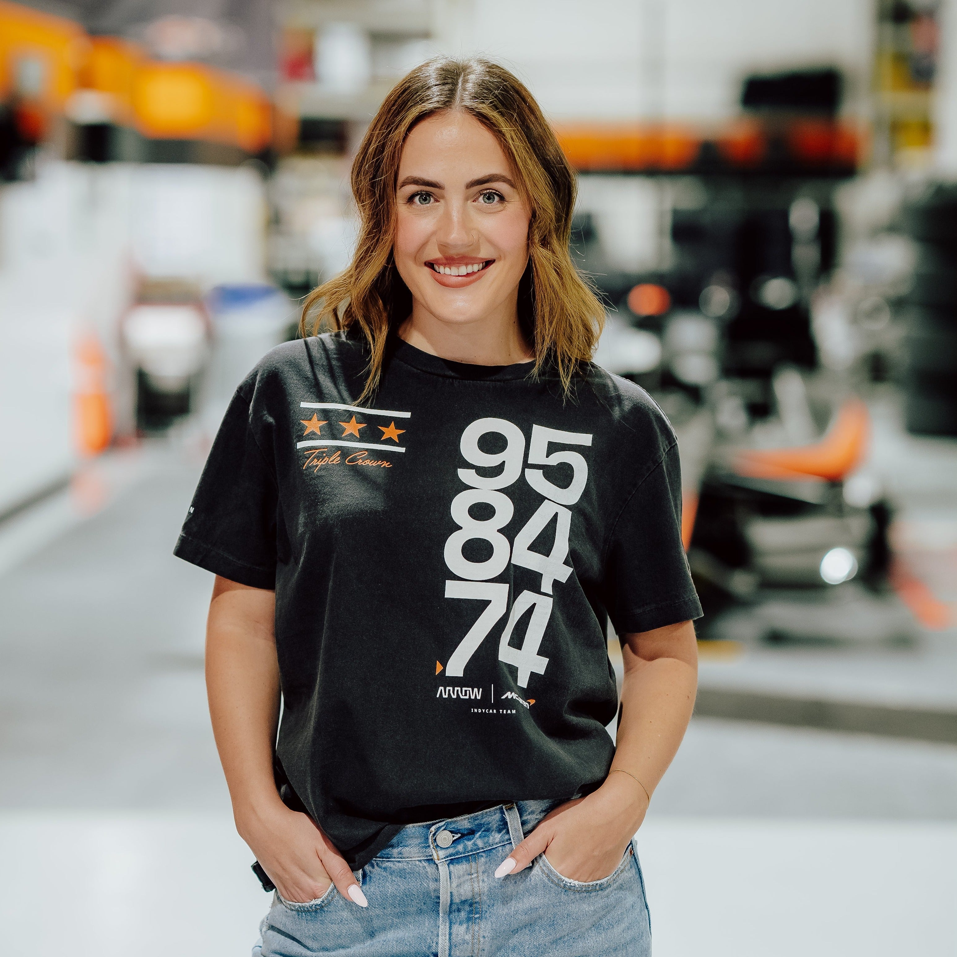 Arrow McLaren Triple Crown Vintage Style Heavyweight Tee