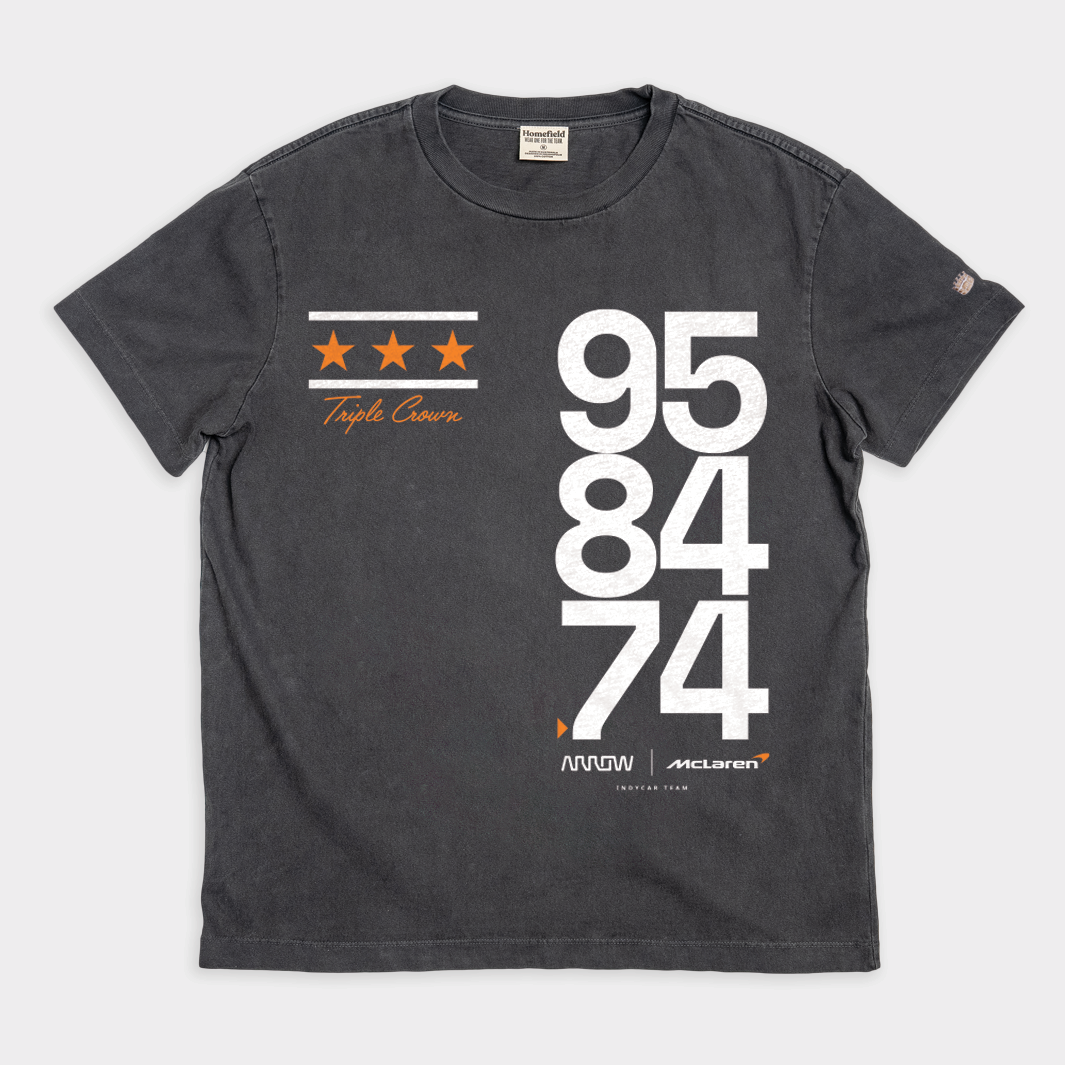 Arrow McLaren Triple Crown Vintage Style Heavyweight Tee