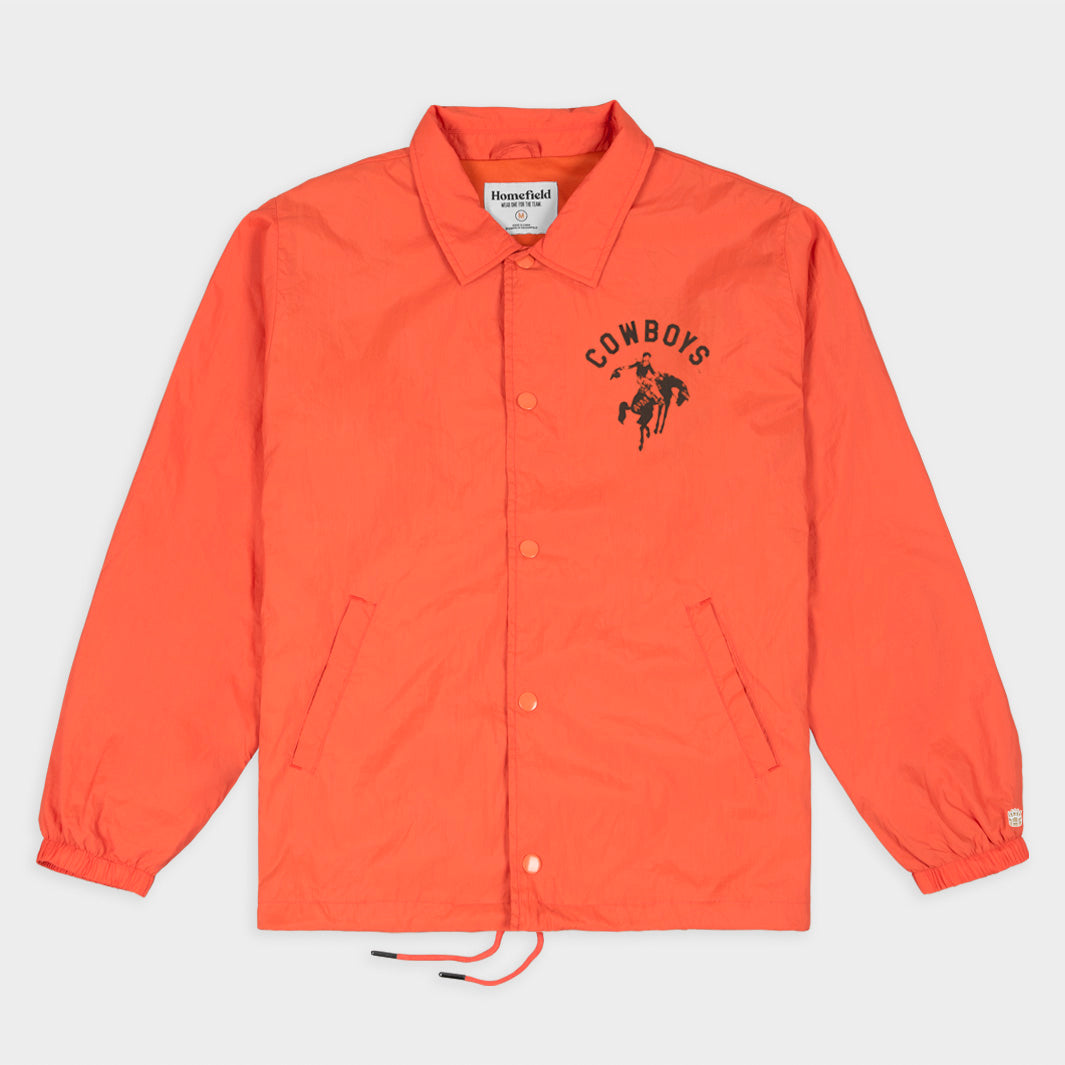 Show Your Pride with the Oklahoma State Cowboys Retro Logo Coaches Jacket