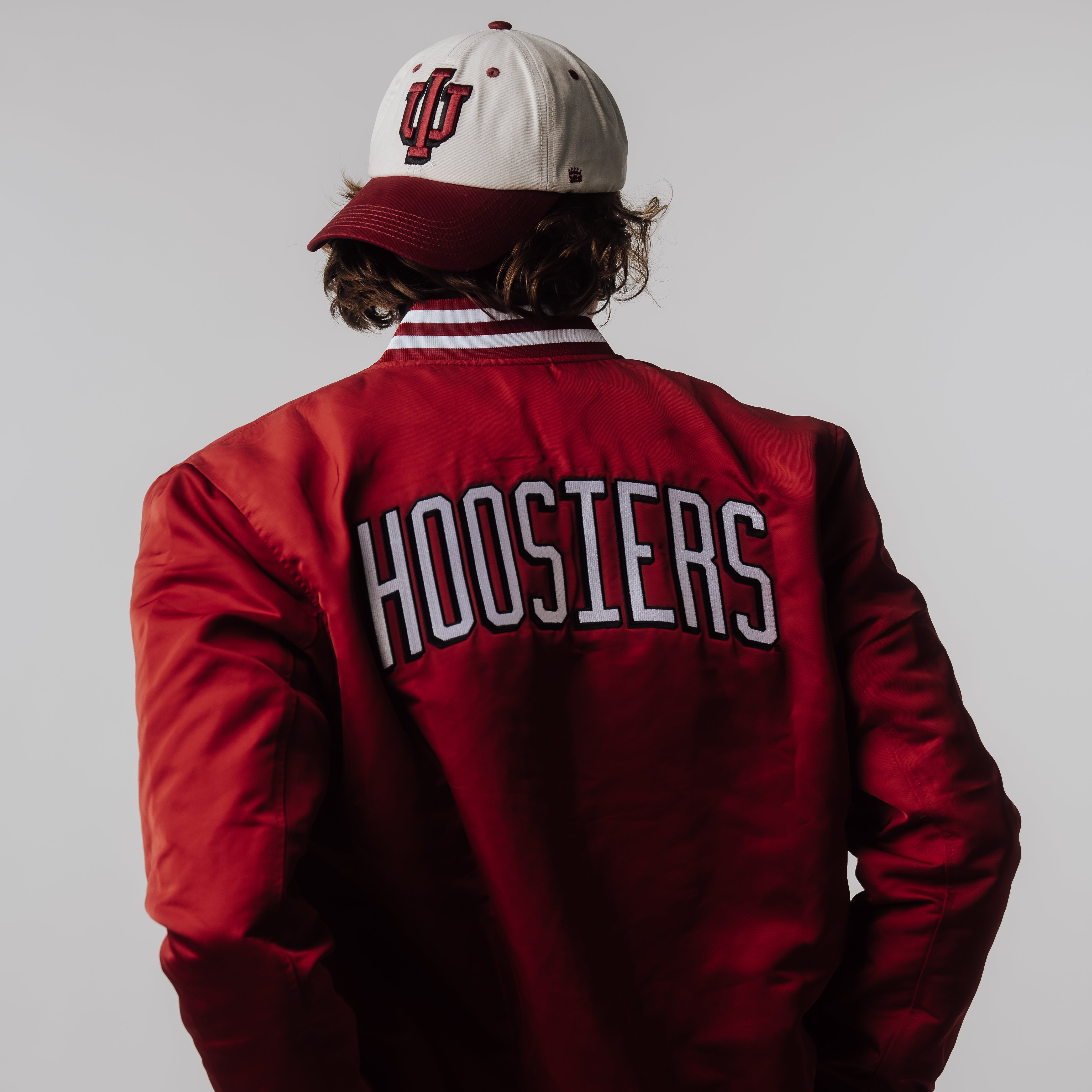 Indiana's Iconic Drop-Shadow IU Two-Tone Dad Hat - A Must-Have!