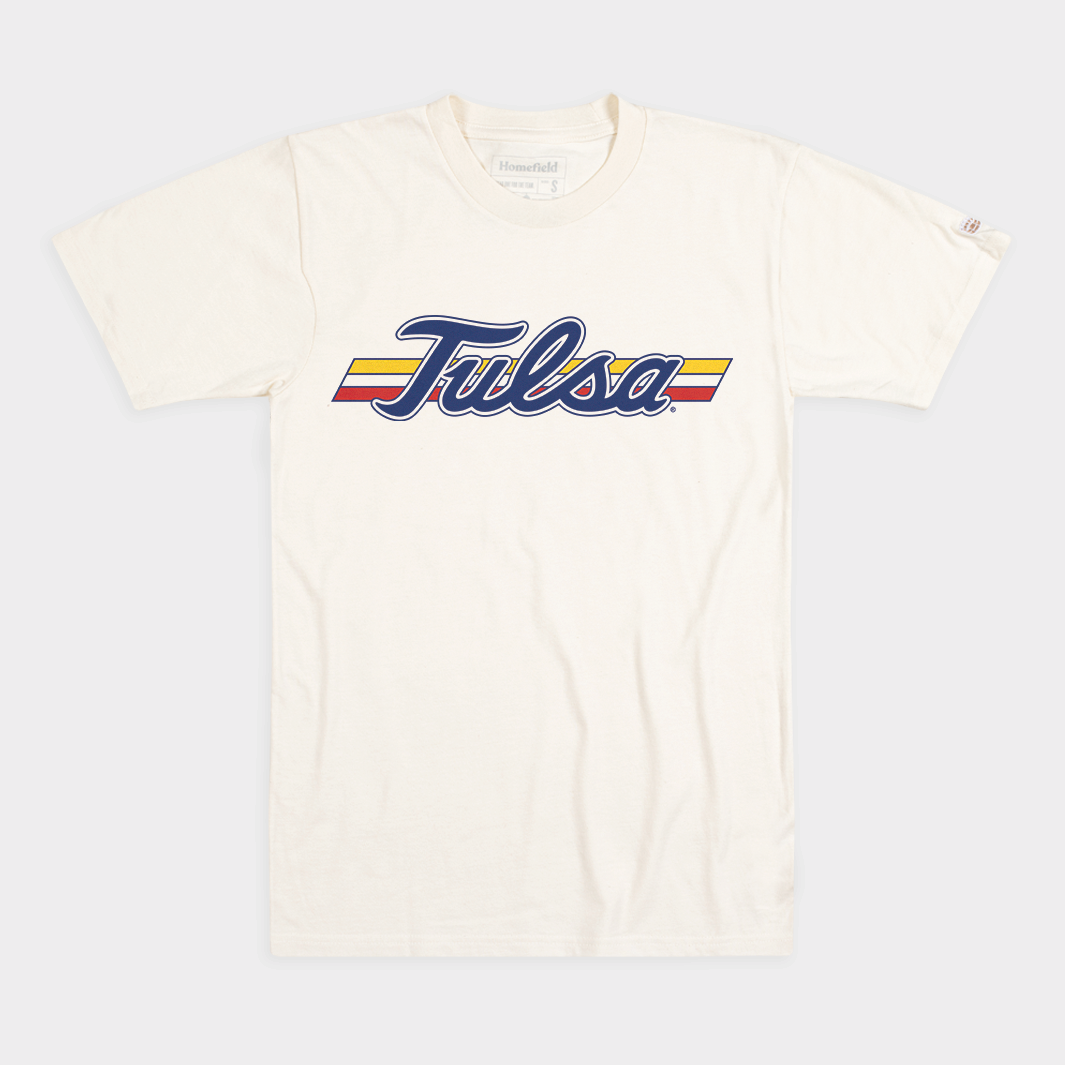 Roar with Tulsa! 80s Golden Hurricane Logo Tee