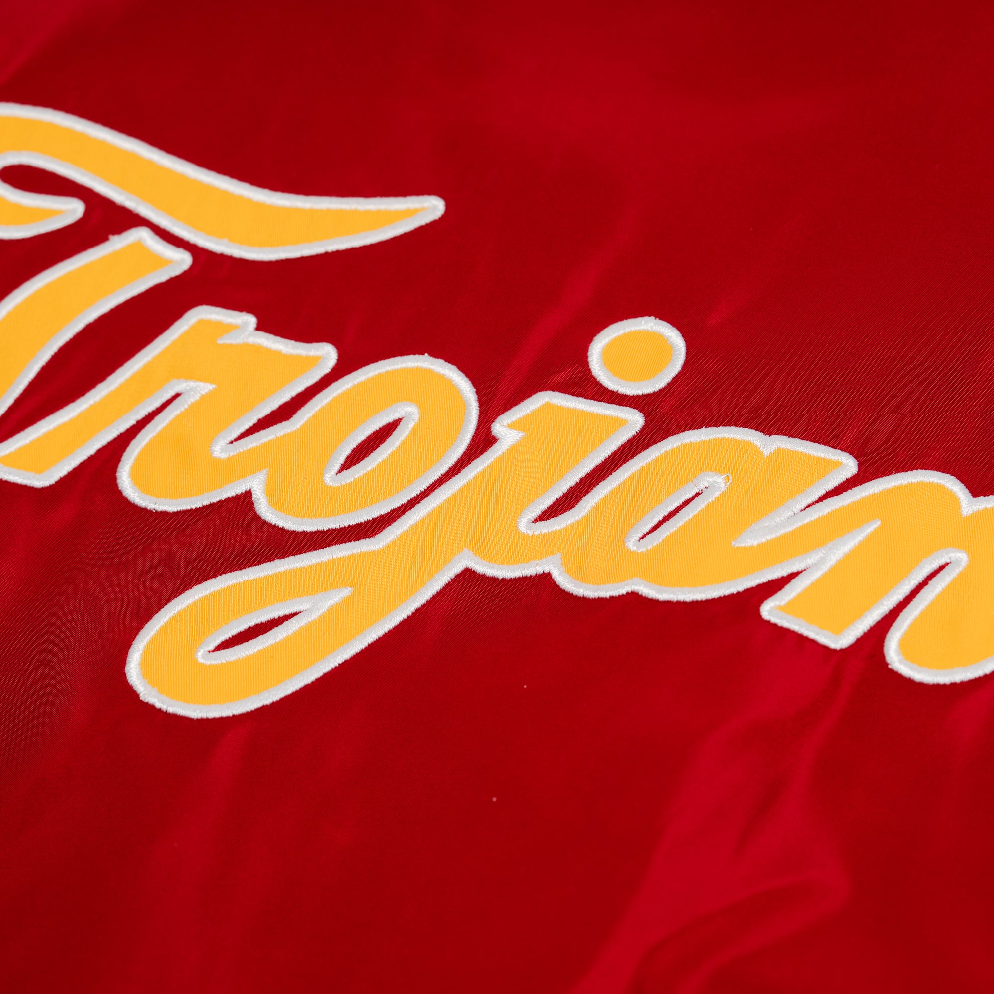 USC Vintage Trojans Script & Logo Bomber Jacket - A Must-Have for Fans!