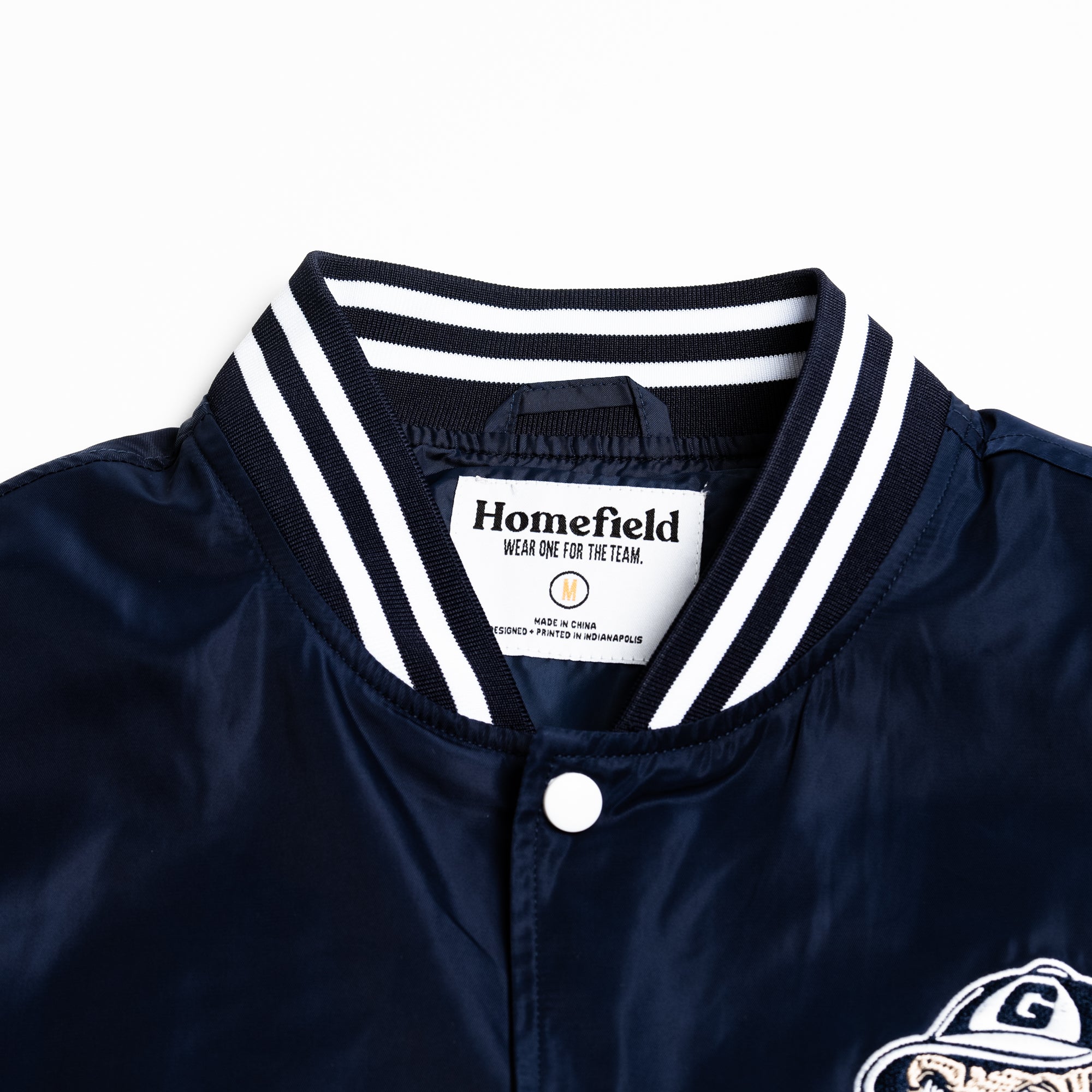 Georgetown Hoyas Retro Bomber Jacket with Vintage Logo