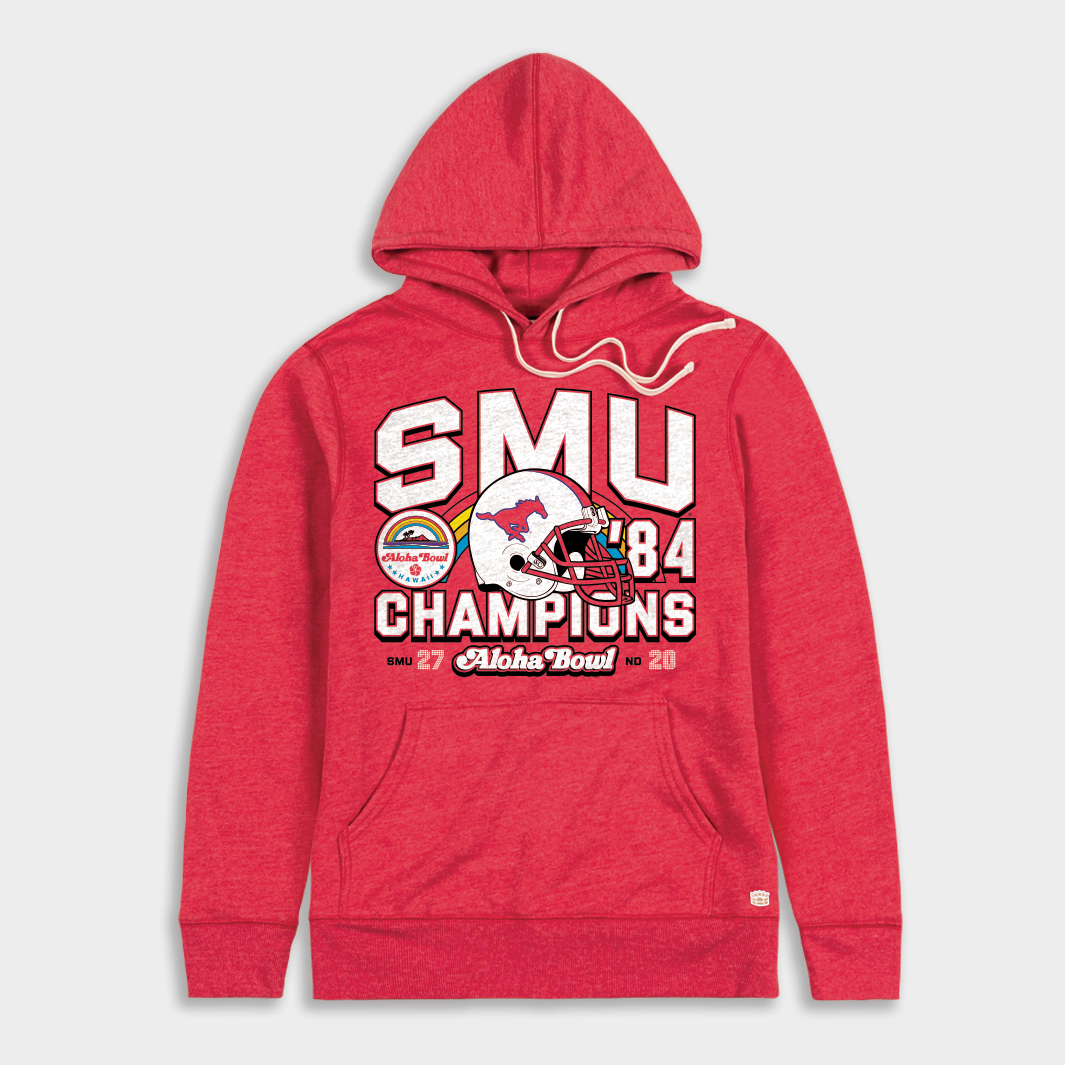 Celebrate SMU's 1984 Aloha Bowl Victory with This Epic Hoodie!