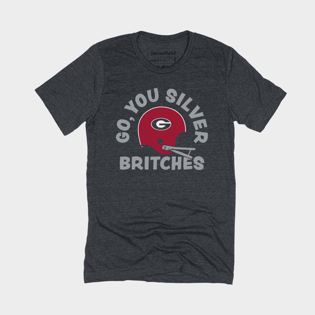 Show Your Georgia Pride! Go, You Silver Britches Vintage Football Tee