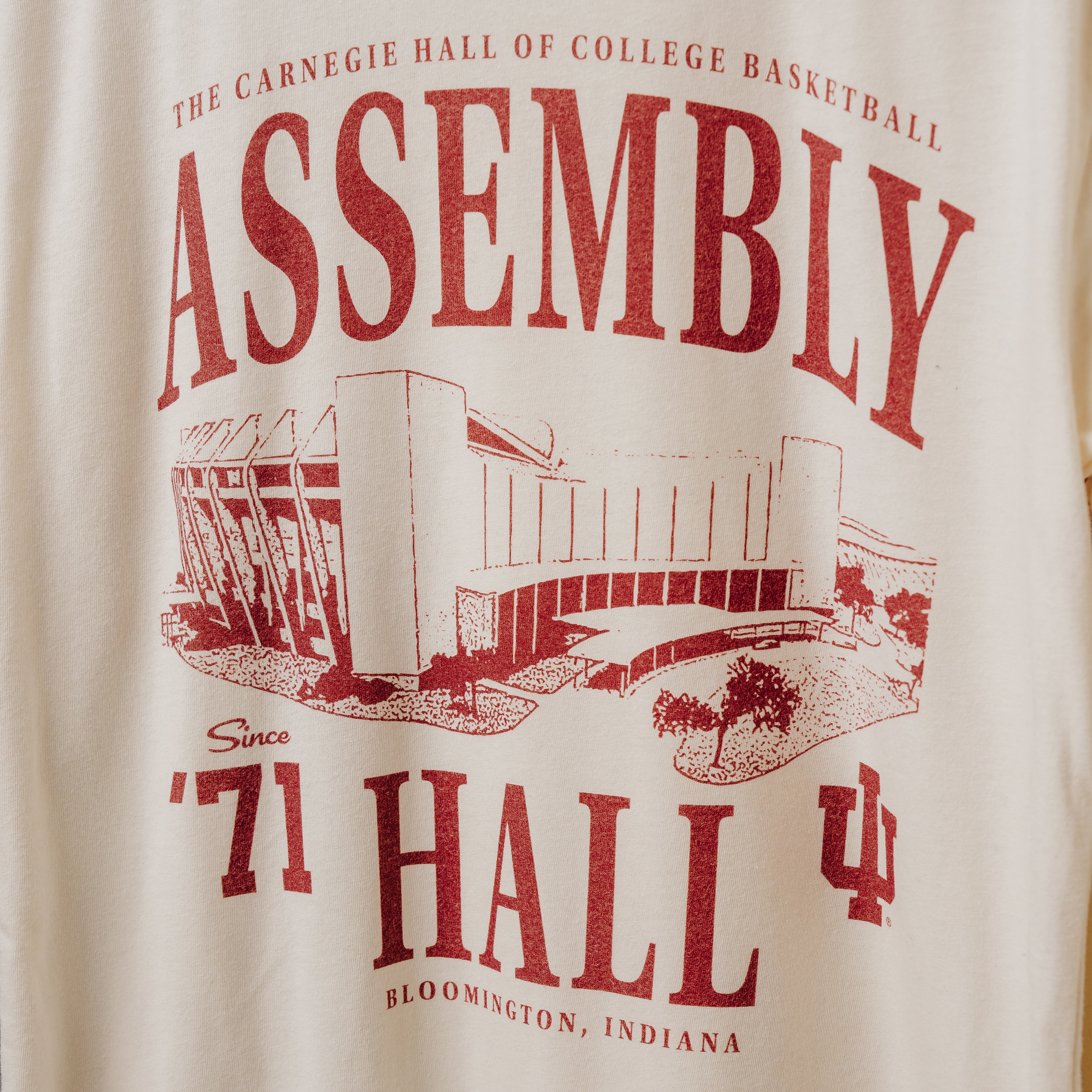 1971 Retro IU Assembly Hall Tee