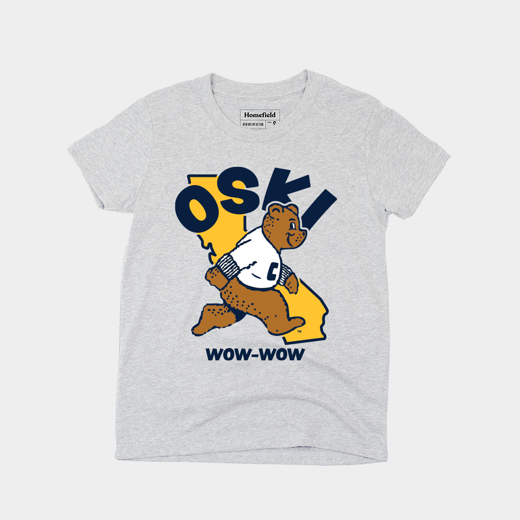 Cal Oski Wow-Wow Vintage Youth Tee - Relive the Spirit of UC!