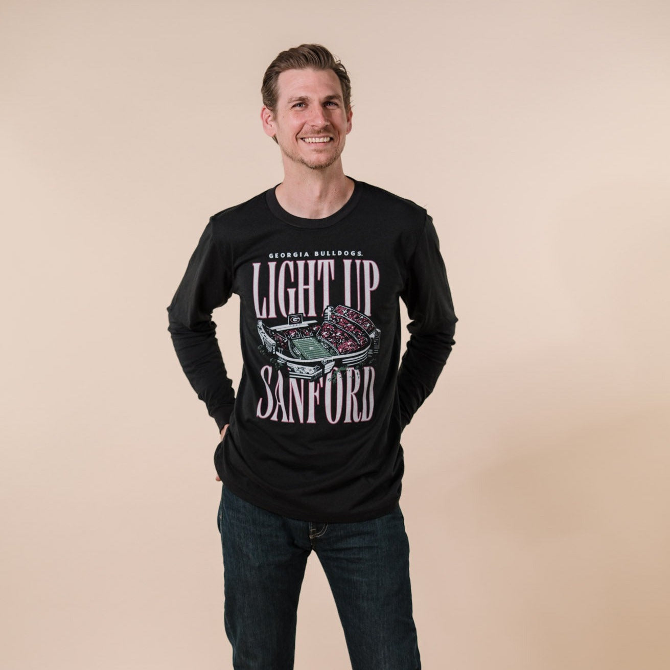 Georgia Light Up Sanford Long Sleeve Shirt - Light Up Your Game Day!