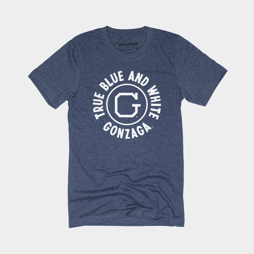 Gonzaga Vintage Basketball Half Court Tribute Tee