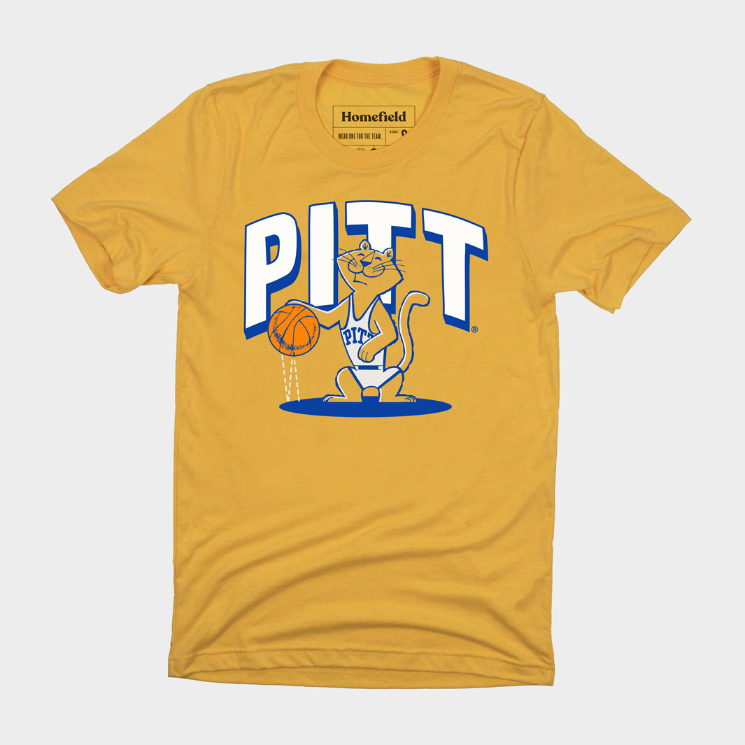 Adorable Vintage Pitt Panthers Basketball Tee