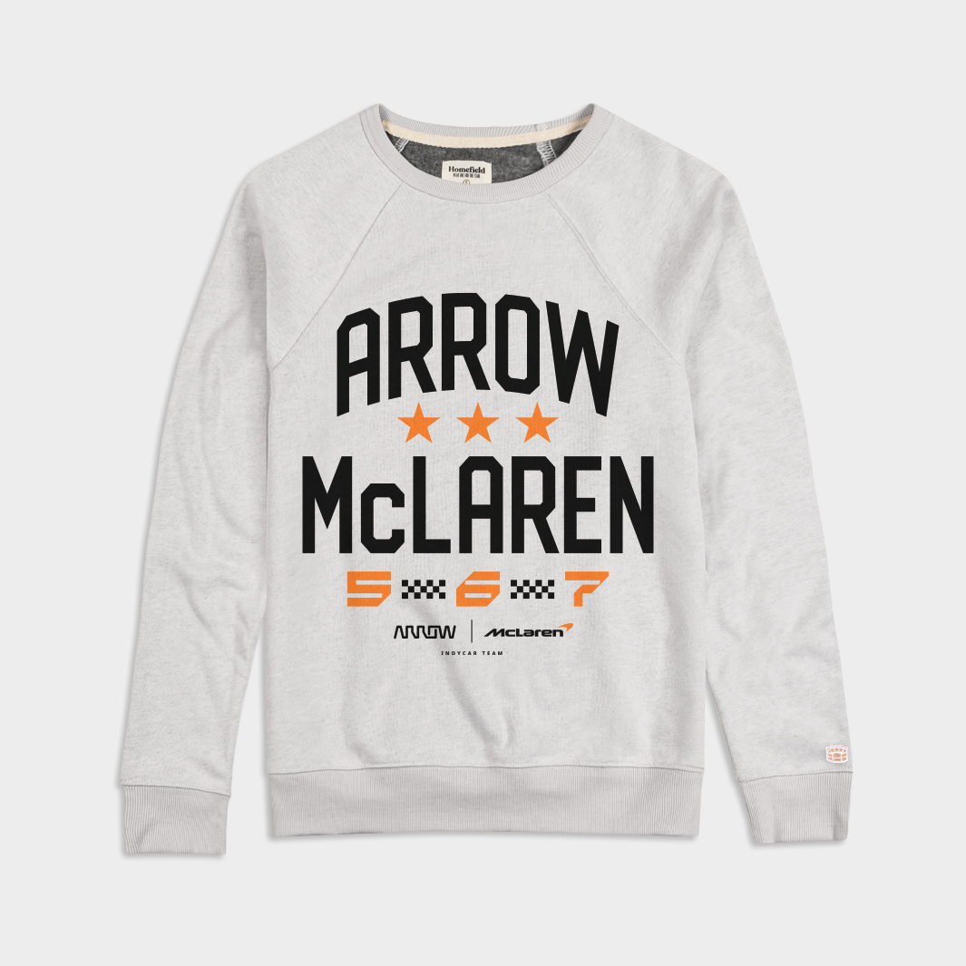 2024 Arrow McLaren Driver Numbers Crewneck - Race to Style!
