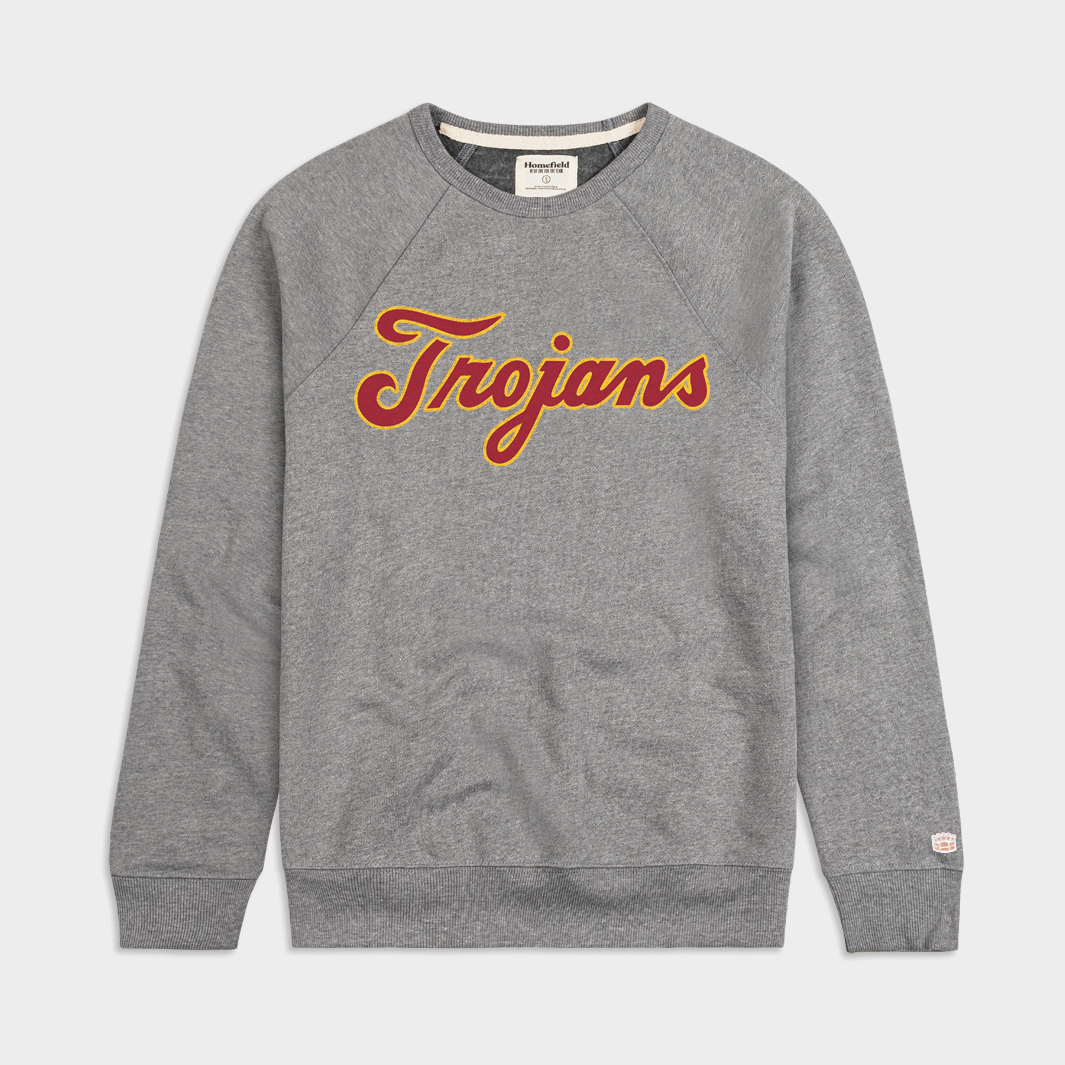 Vintage USC Trojans Baseball Script Crewneck - Relive the Glory Days