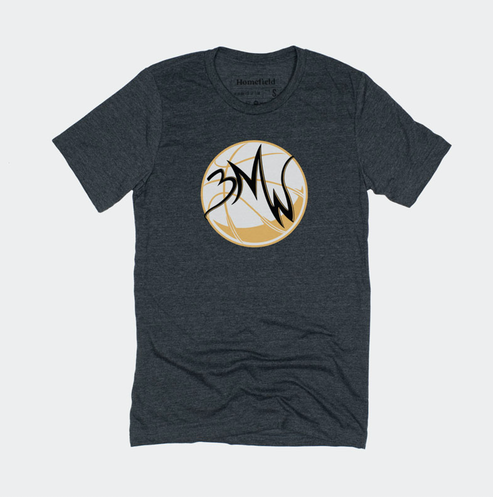 Stylish 3MW Charcoal Logo Tee