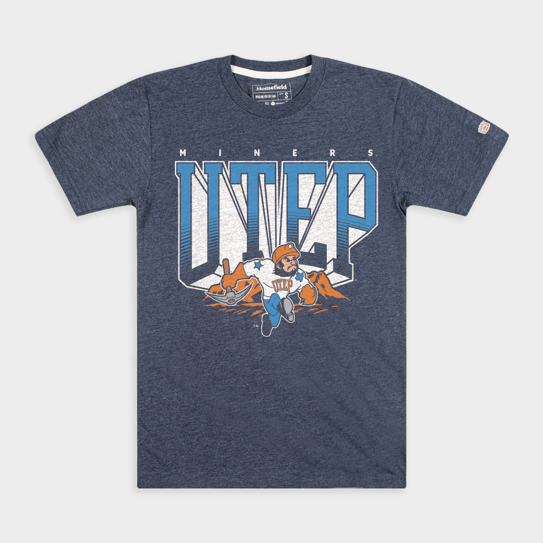 Vintage UTEP Miners Paydirt Pete Tee from the 90s