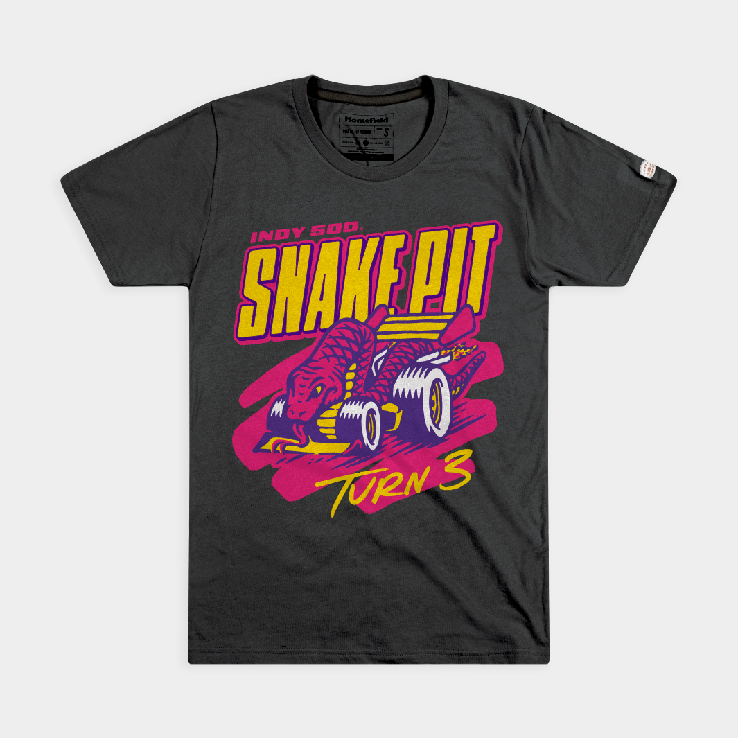 Rev Up Your Race Day Style with the Indianapolis Motor Speedway Snake Pit Tee