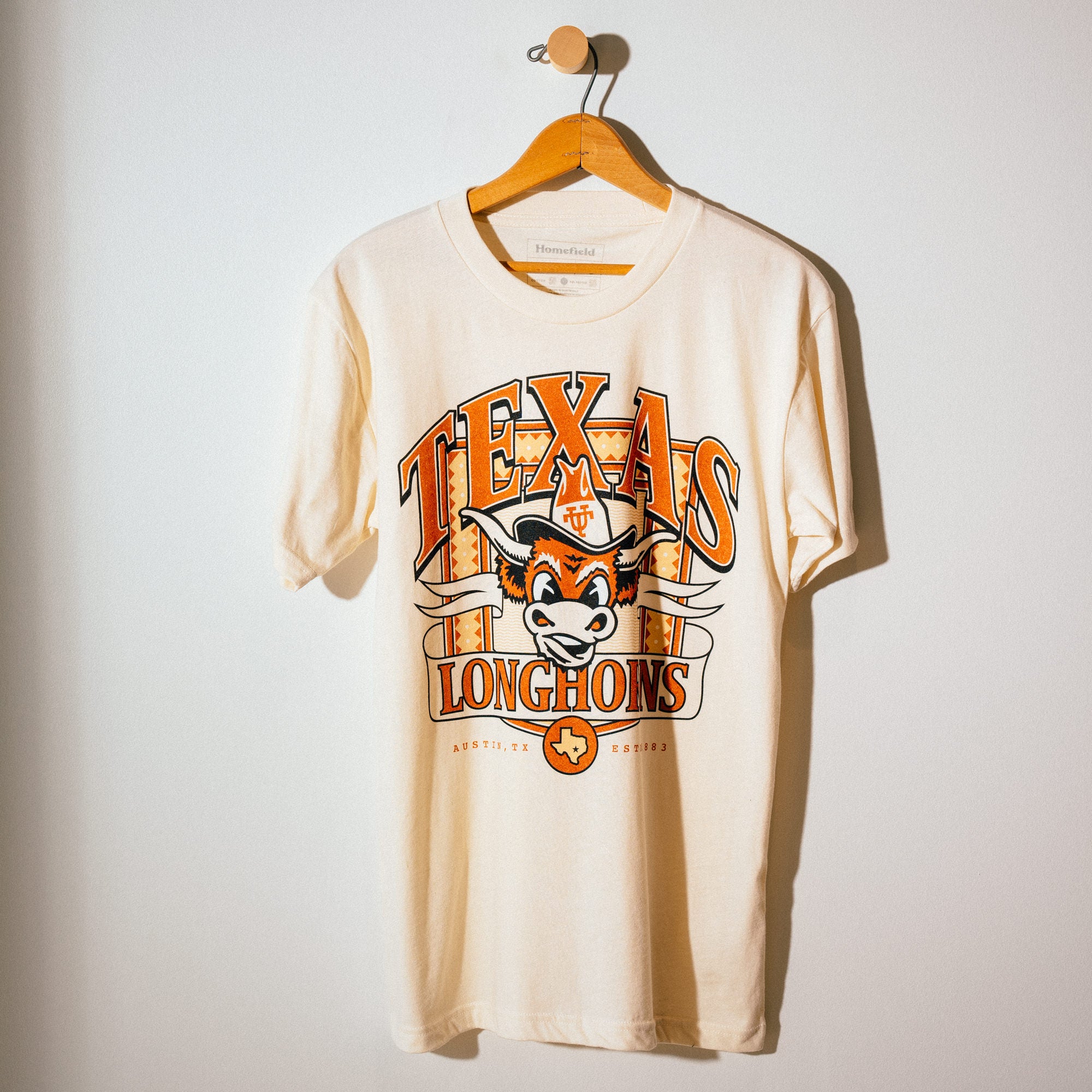 Texas Longhorns 1883 Vintage Logo Tee - A Must-Have for Fans!