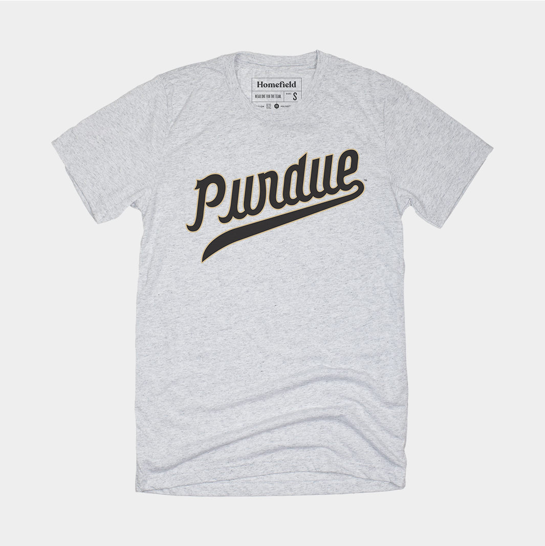 Relive Purdue's Glory: Basketball Script Tee