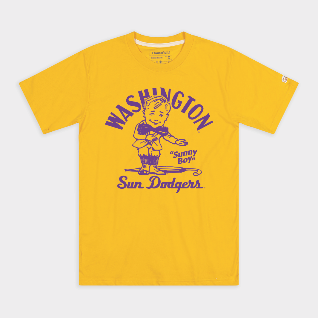 Step into Washington's Past with Our Vintage Sun Dodgers Tee!