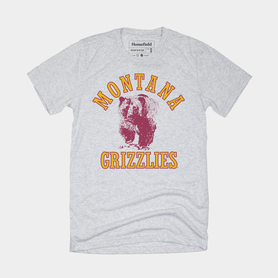 Show Your Montana Pride: Vintage Grizzlies Ash Tee