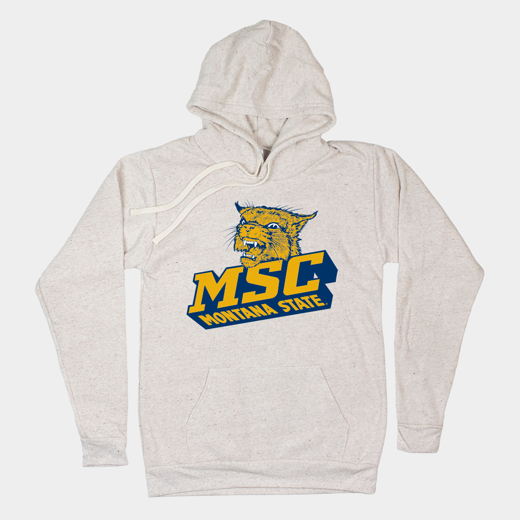 Relive Montana State College Glory with Our Vintage Oatmeal Hoodie