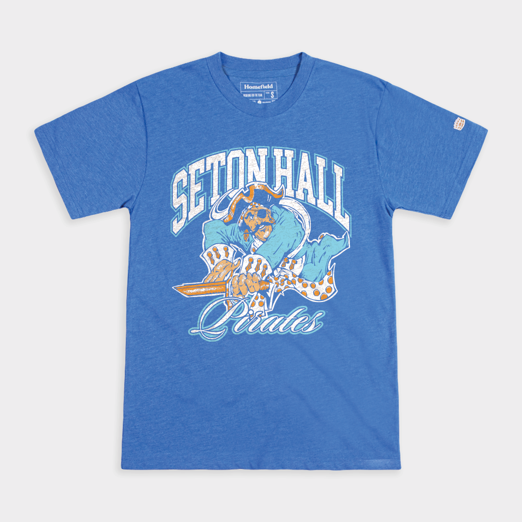 Vintage-Inspired Seton Hall Pirates Tee - A Timeless Tribute