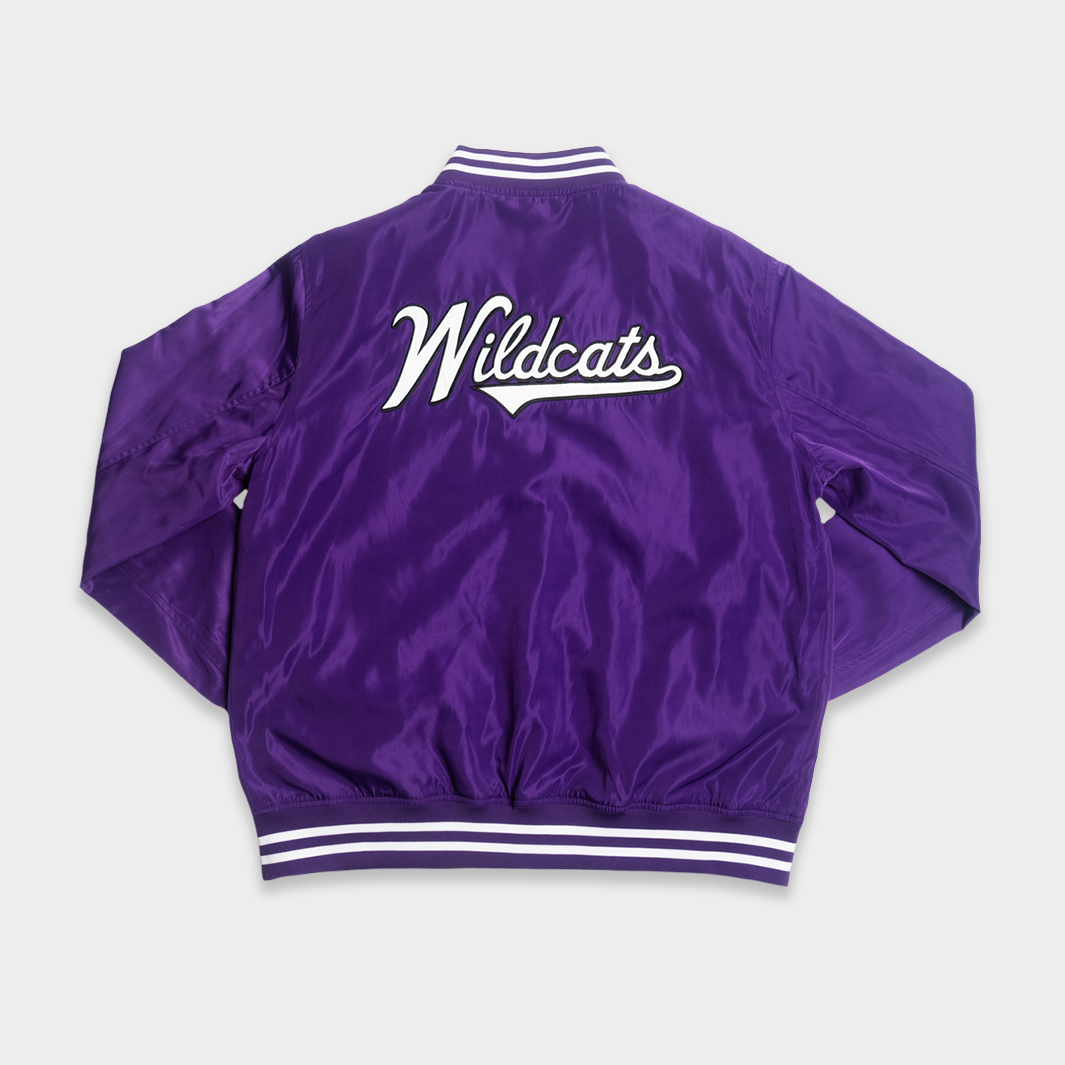 Show Your Wildcat Pride with the Northwestern Vintage Script Bomber Jacket