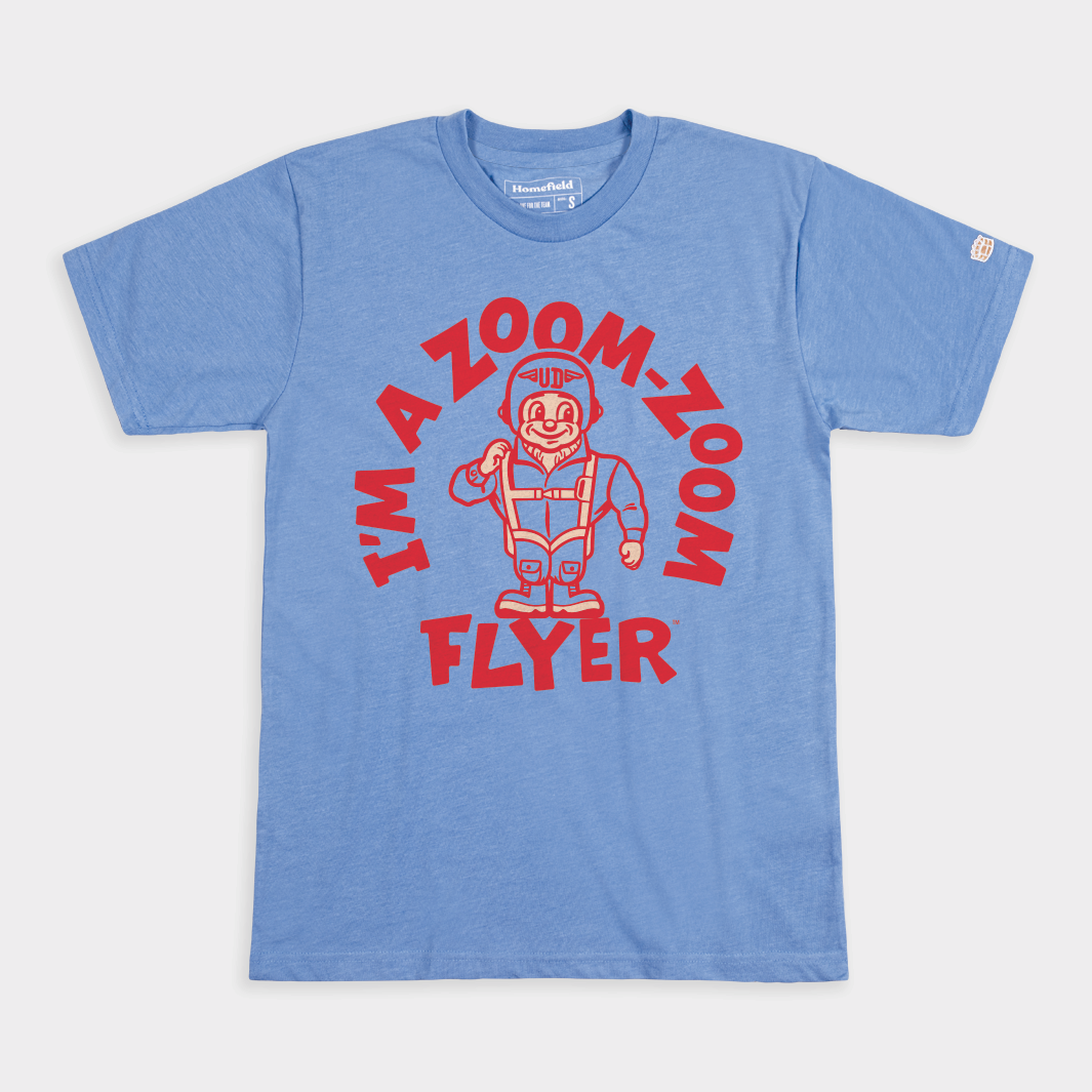Dayton Zoom-Zoom Flyer Vintage-Inspired Throwback Tee