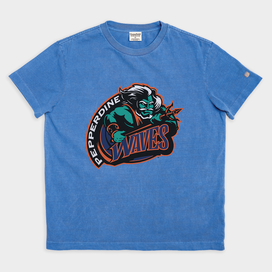Vintage Pepperdine Waves 1997 Logo Heavyweight Tee - A Must-Have for Fans!