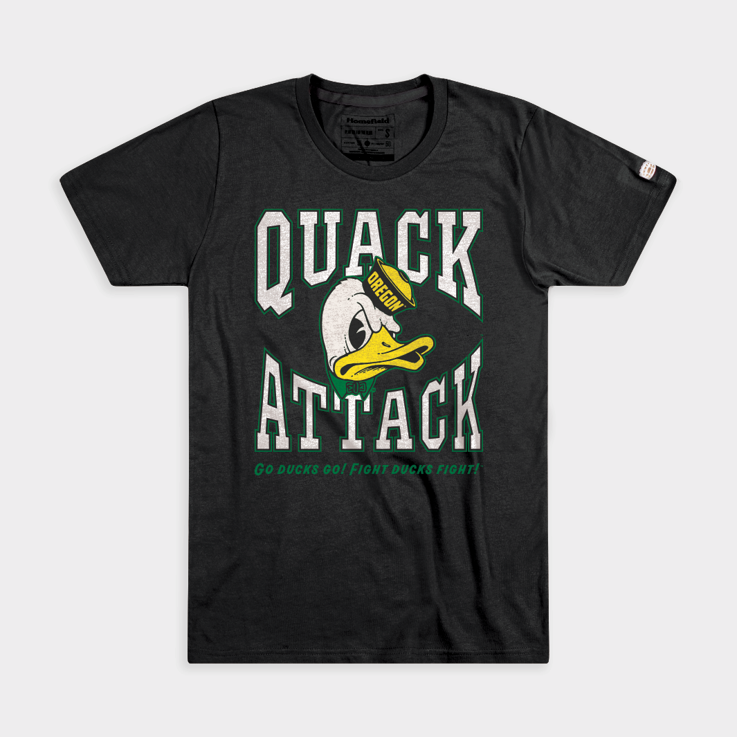 Get Your Game On with the Oregon Ducks Quack Attack Vintage Logo Tee
