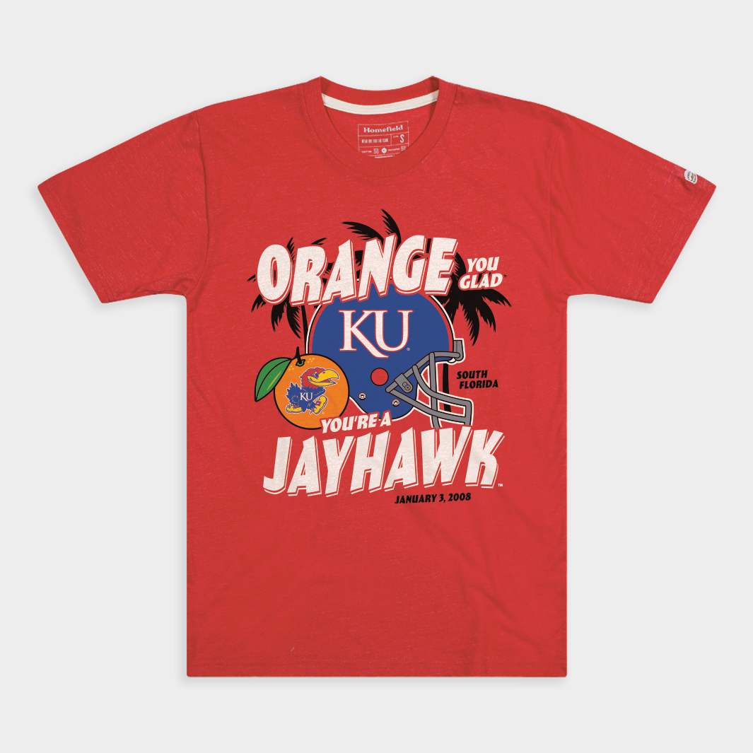 Get Cheered Up with Kansas Jayhawks Orange Tee