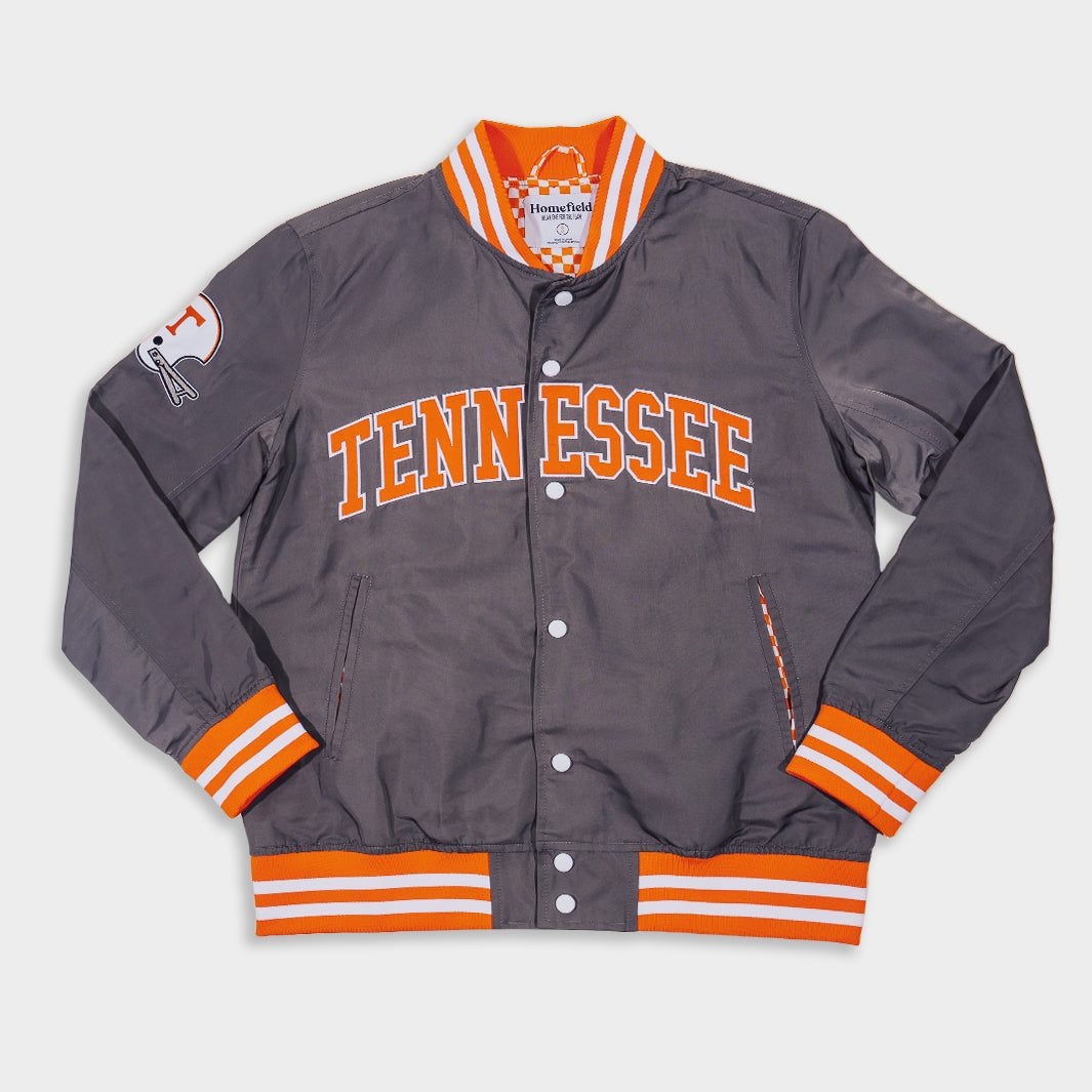 Show Your Pride with the Tennessee Volunteers Football Smokey Grey Bomber Jacket