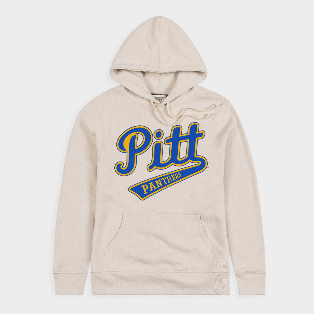 Show Your Pitt Pride with the Baseball Script Hoodie