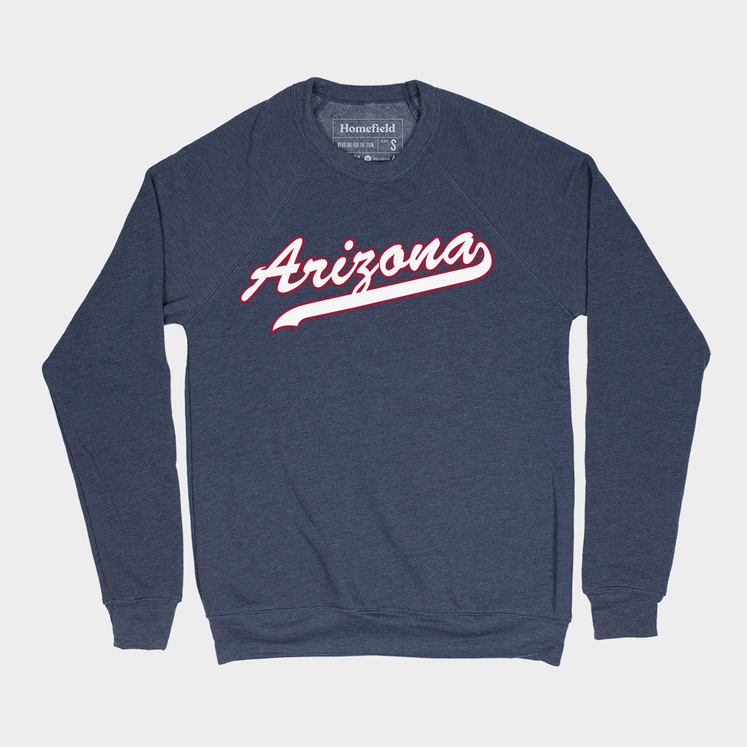 Champion Arizona Wildcats Retro Softball Script Crewneck
