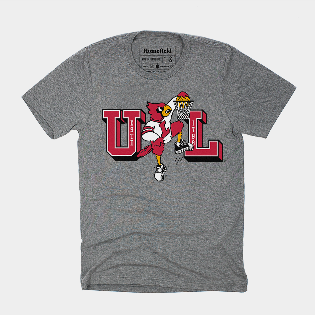Louisville's Iconic Dunking Cardinal Tee