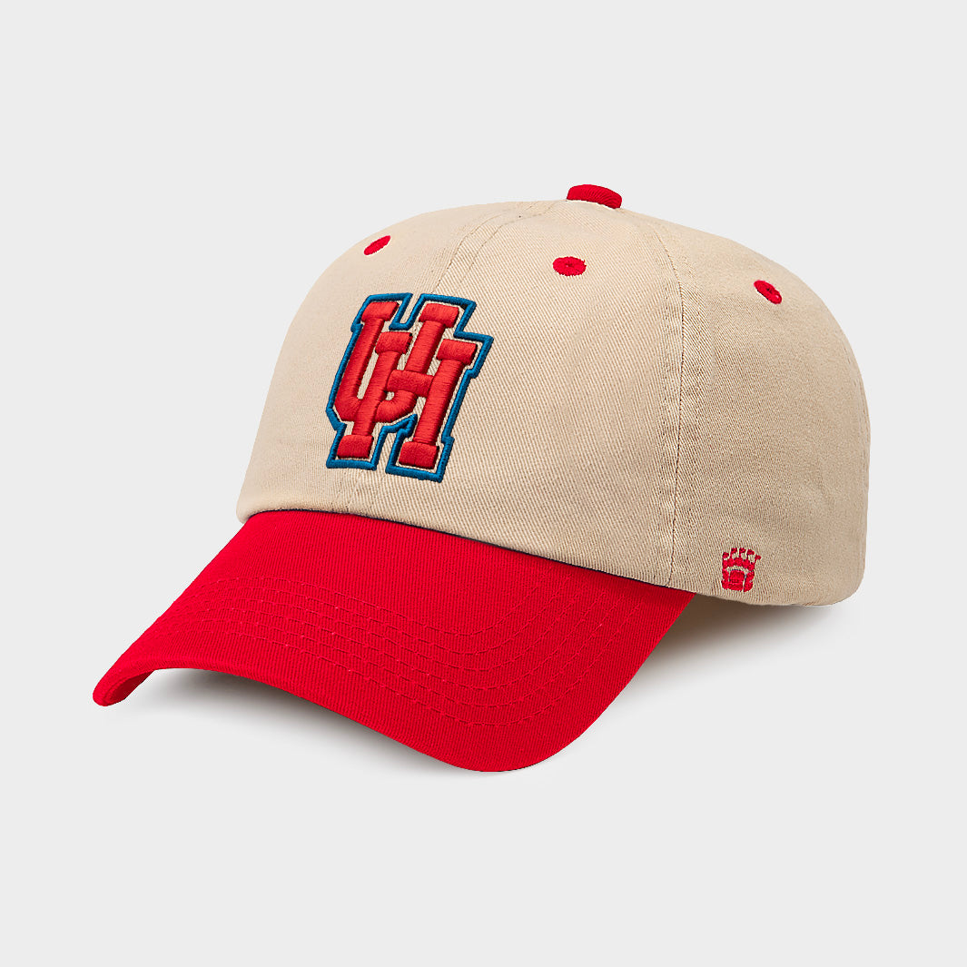 Houston Cougars Retro Two-Tone Dad Hat with Interlocked UH