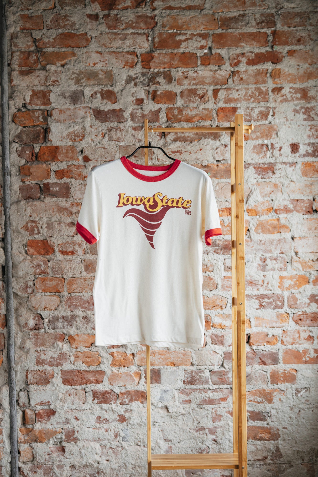 Show Your Iowa State Pride with the Cyclone Logo Ringer Tee