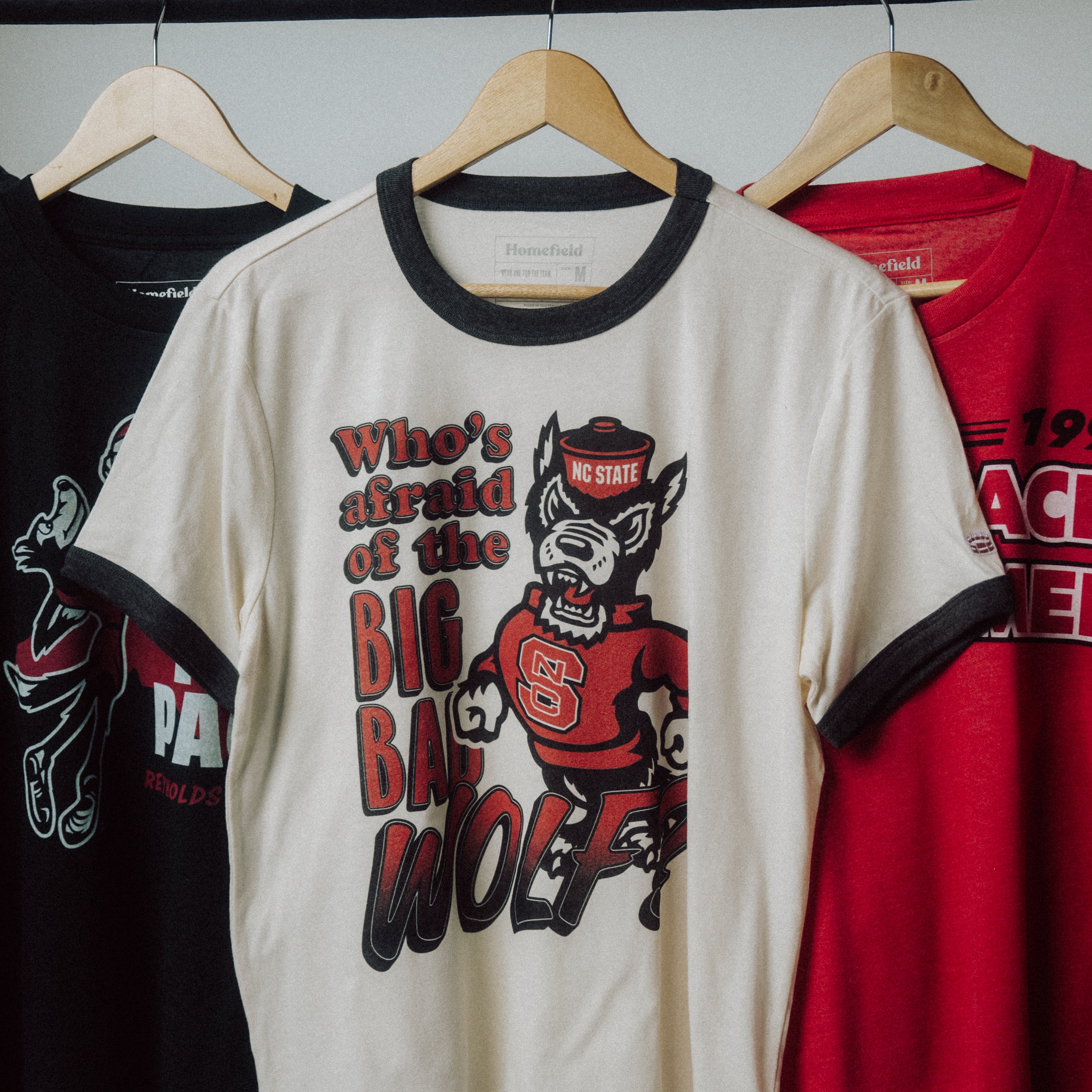 NC State Big Bad Wolfpack Vintage Ringer Tee
