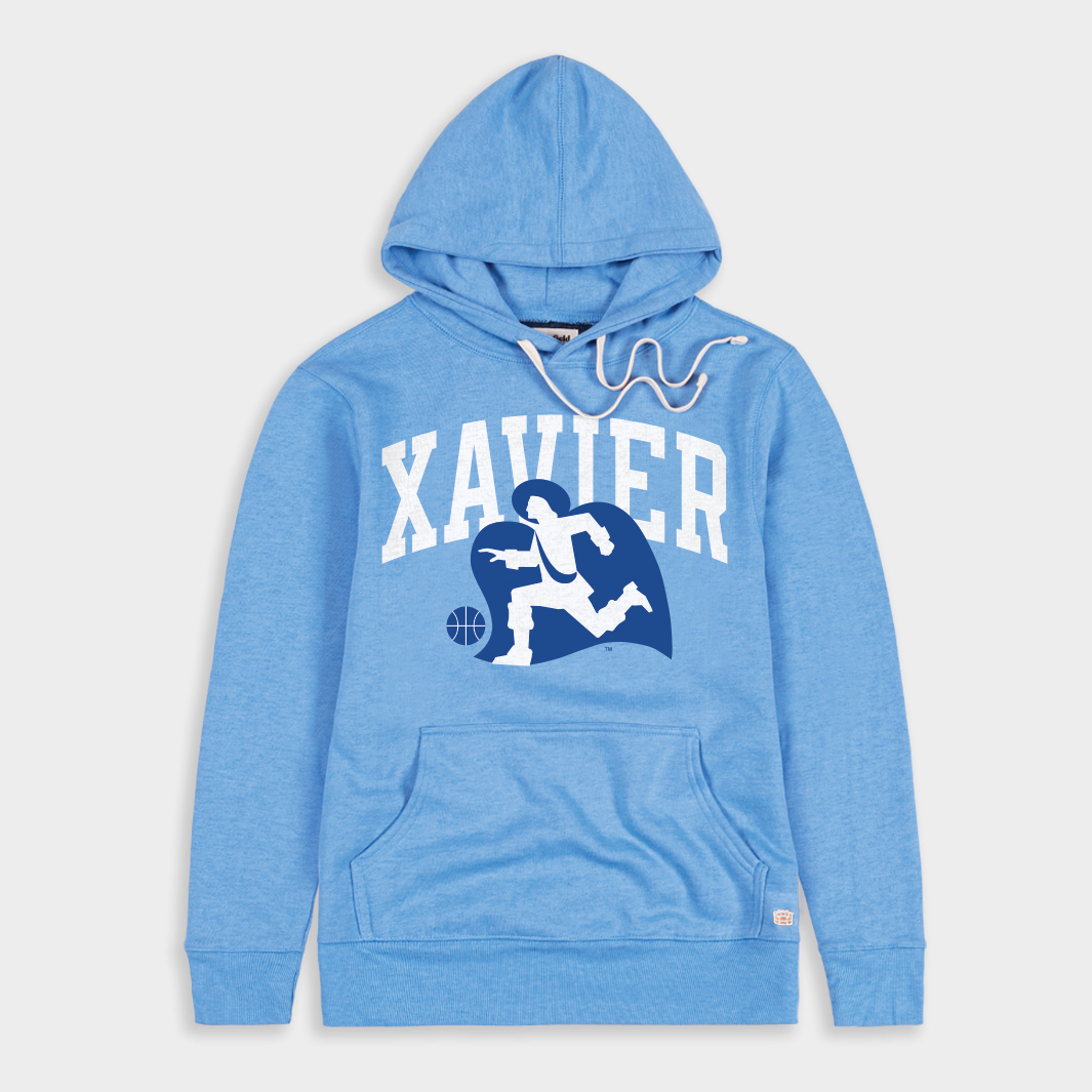 Vintage Xavier Musketeers 80s Basketball Logo Hoodie