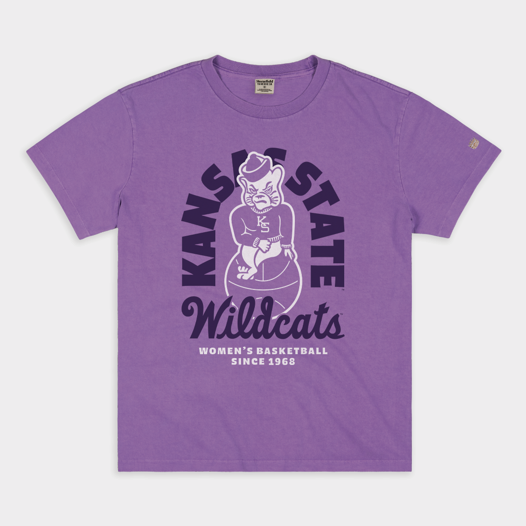 Show Your Love for K-State Women's Basketball with This 1968 Vintage Heavyweight Tee!