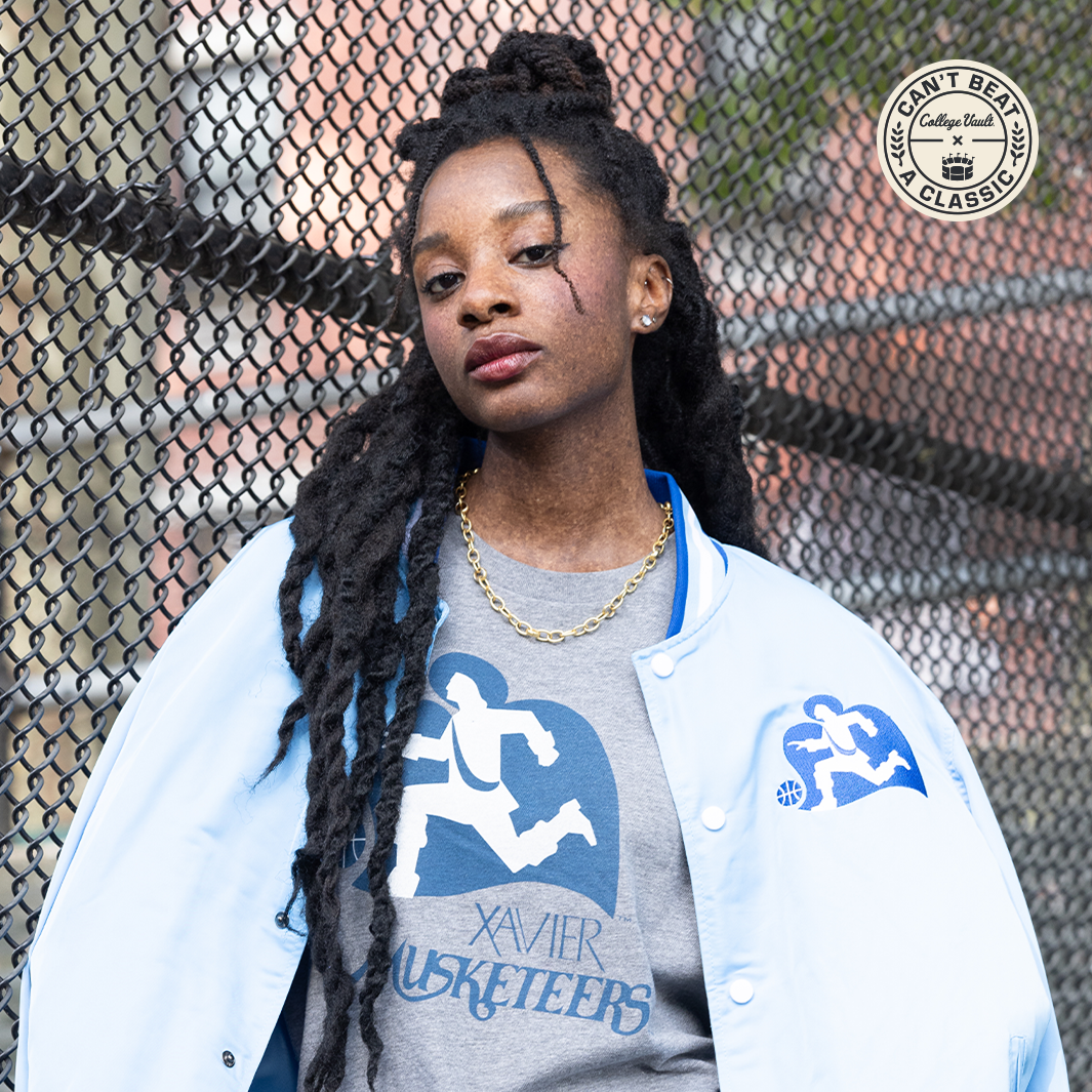 Xavier Musketeers' Timeless Vintage Logo Bomber Jacket