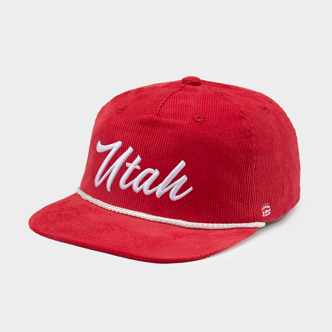 Vintage-Infused Utah Script Corduroy Cap - A Timeless Classic!