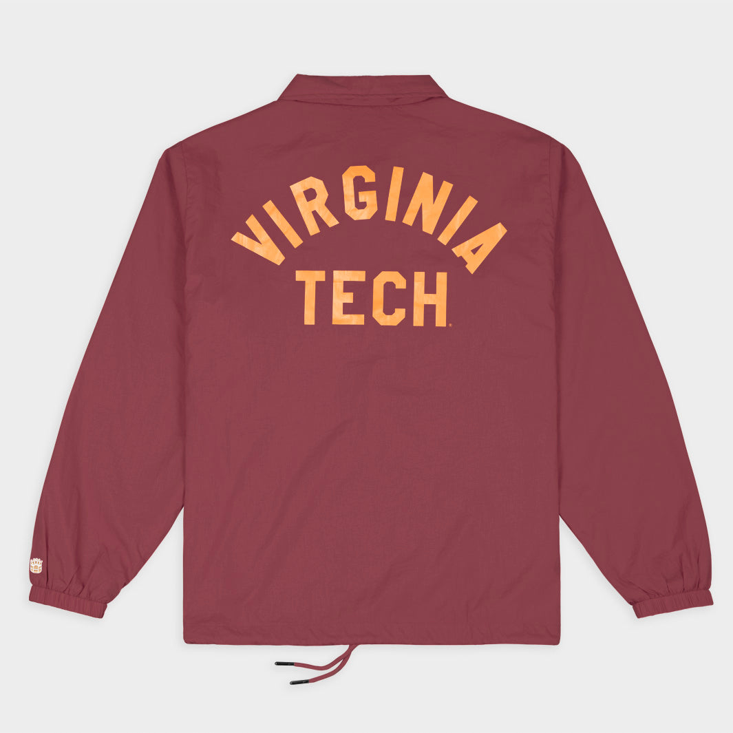 Virginia Tech Hokies Vintage VT Coaches Jacket - A Timeless Tribute to Football Tradition