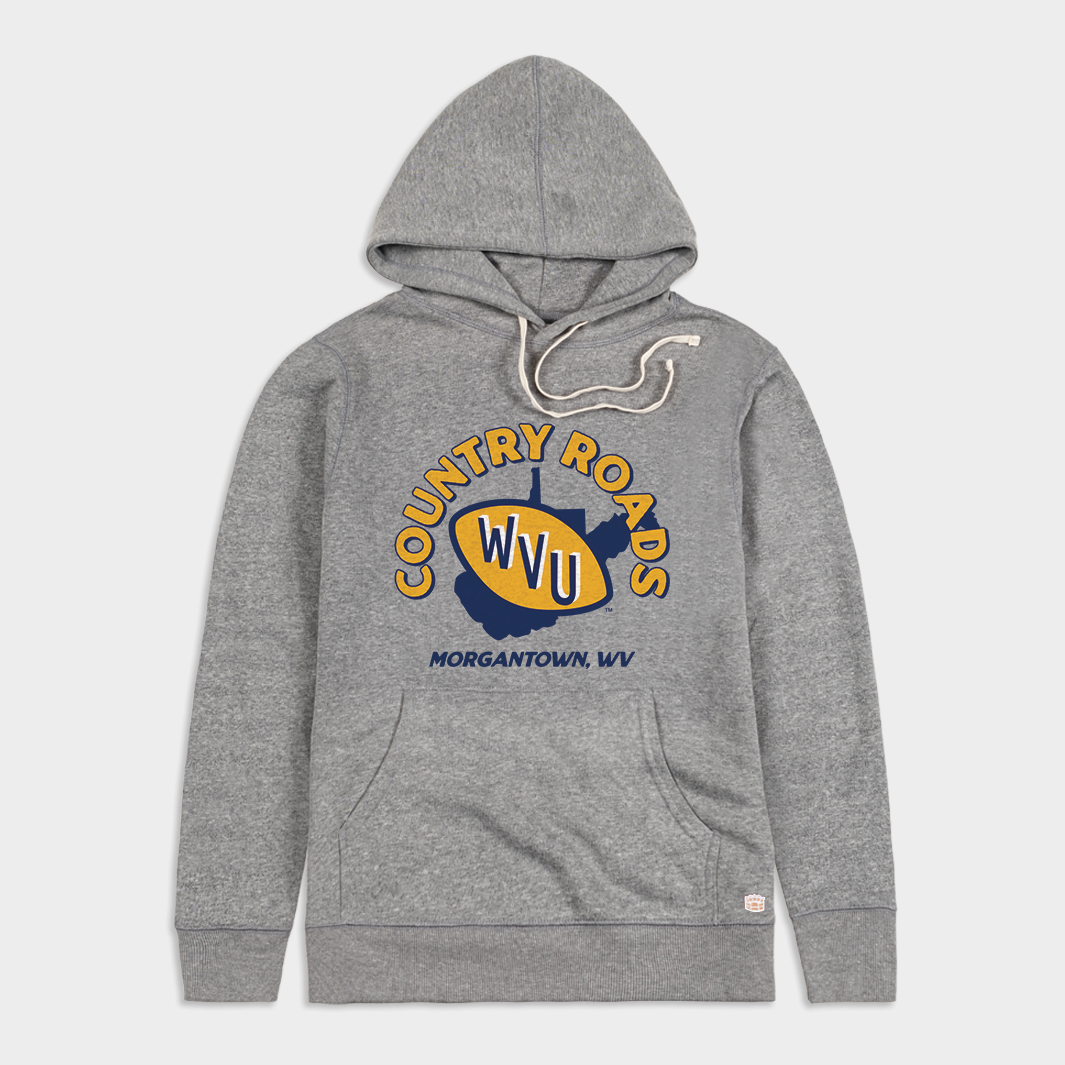 Show Your WVU Pride with the Country Roads Vintage Football Hoodie