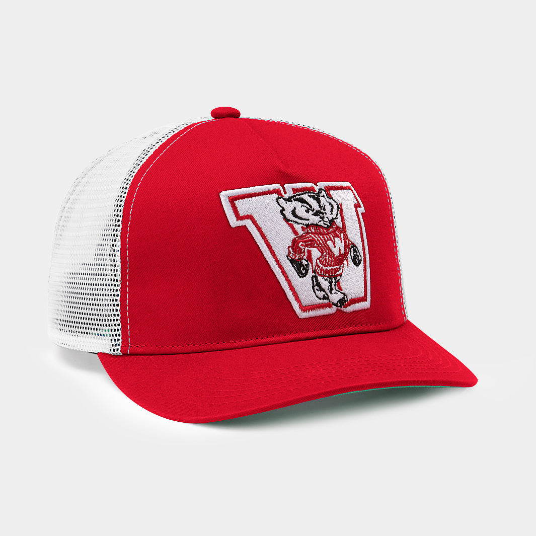 Wisconsin Badgers Vintage Logo Trucker Hat - Show Your Team Spirit!