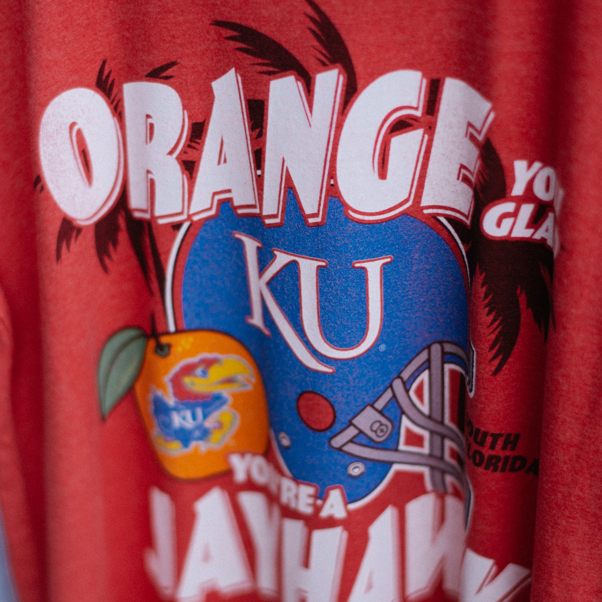 Get Cheered Up with Kansas Jayhawks Orange Tee