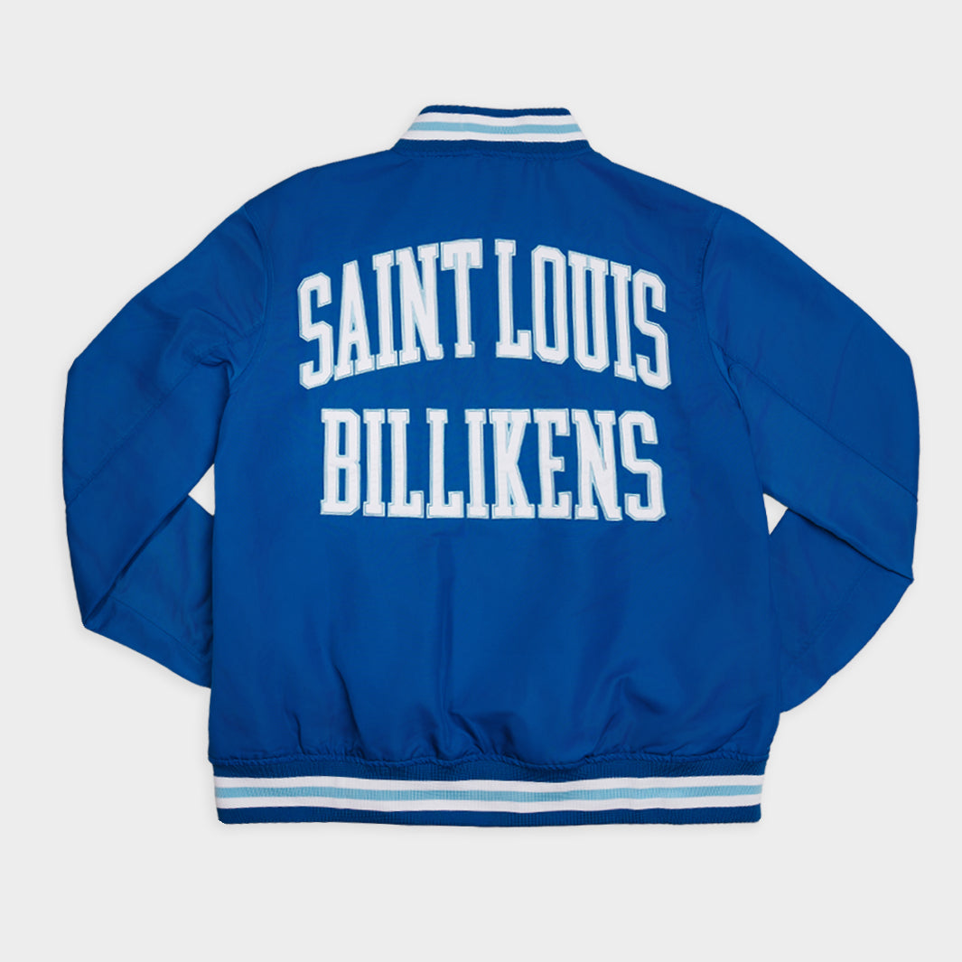 SLU Men's Basketball 80s Bomber Jacket - A Tribute to the Iconic Billiken Design