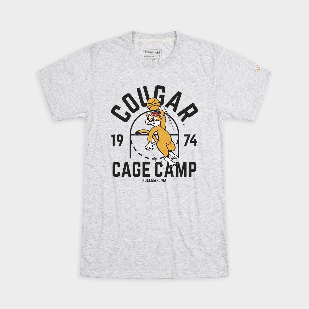 Vintage Cougar Cage Camp Tee - Celebrate the Dunking Memories